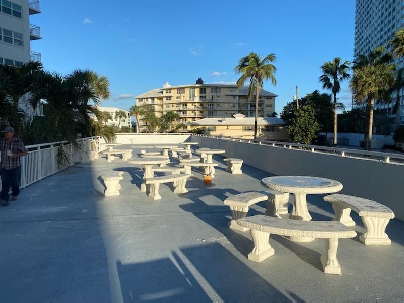 Patio Tables Concrete With Tiles