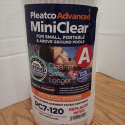 NEW pleatco Advanced mini clear PC 7 - 120(A)Premium filter cartridge list $17.99  MY PRICE  $10 FIRM  I Have A Few Left