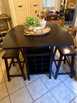 Counter height table and stools