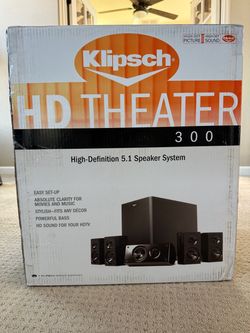 Klipsch HD-300 HD Theater 300 High-Definition 5.1 Speaker System Complete Set