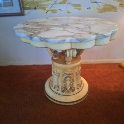 Beautiful Imported Italian Marble Side Table