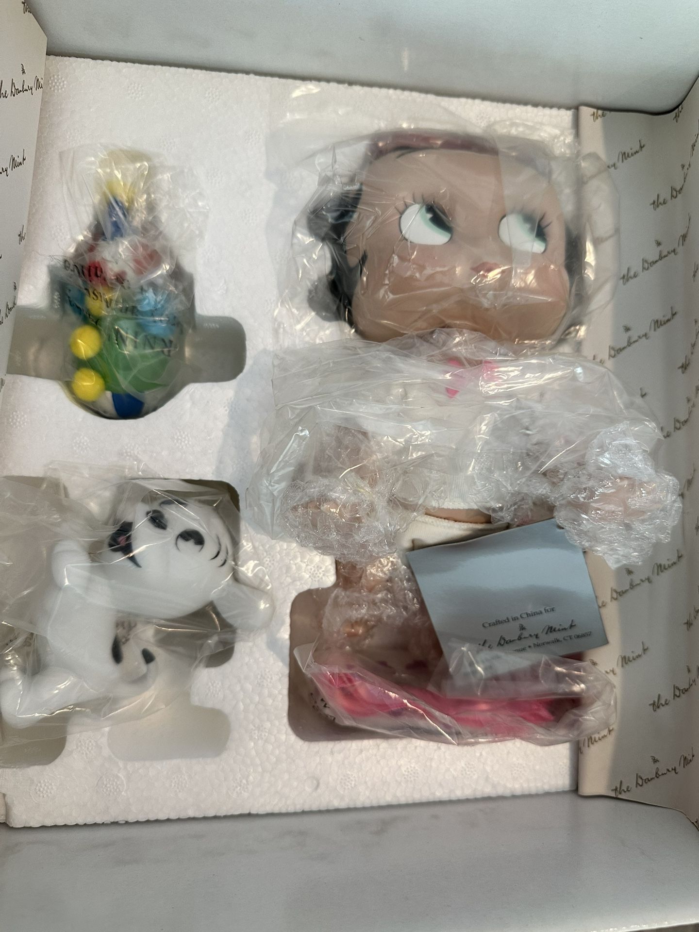 Vintage Danbury Mint Baby Betty Boop Clowning Around Porcelain Collection