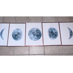 Moon Phase Prints (5 Prints)