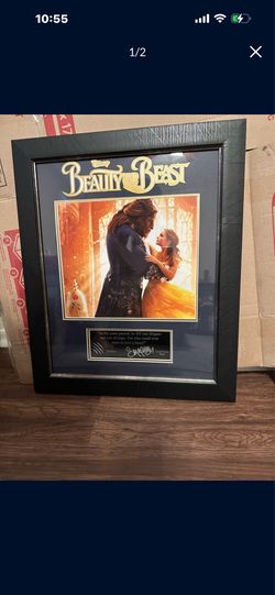 Emma Watson signed Beauty and The Beast collectors poster