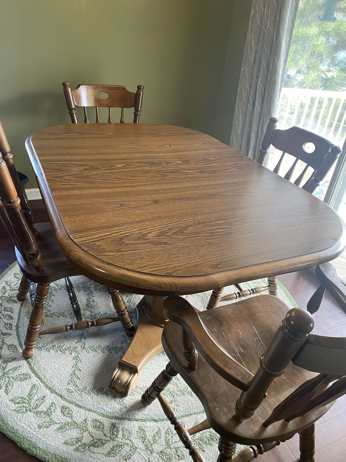 Solid wood dining room set