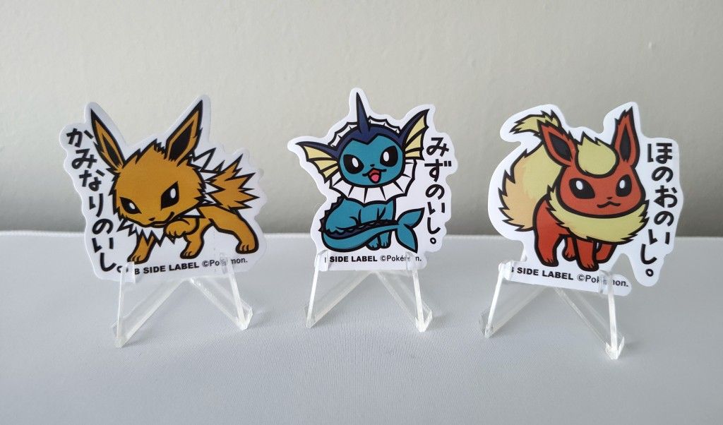 Pokémon Sticker Decal Lot (3 pack)