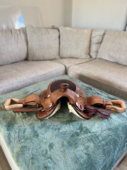 Western Leather Horse Saddle