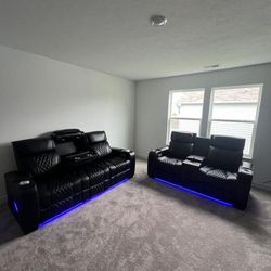 Power Reclining Sofa Or Love Seat Heat And Massage 