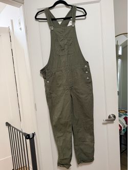 American Eagle olive overalls size medium