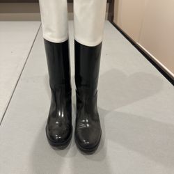 Michael Kors Black and White Boots 