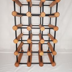Wooden Wine Bottle Rack Storage 