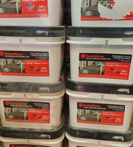 COMPOSITE DECK HIDDEN FASTENERS FOR TREX FIBERON VERANDA DECKING BOARDS