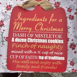 $5 Dollar Holiday Decorative Cutting Board