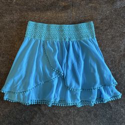 American Rag Blue Layered Tulip Skirt, XSmall