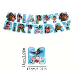 Moana Birthday Banner