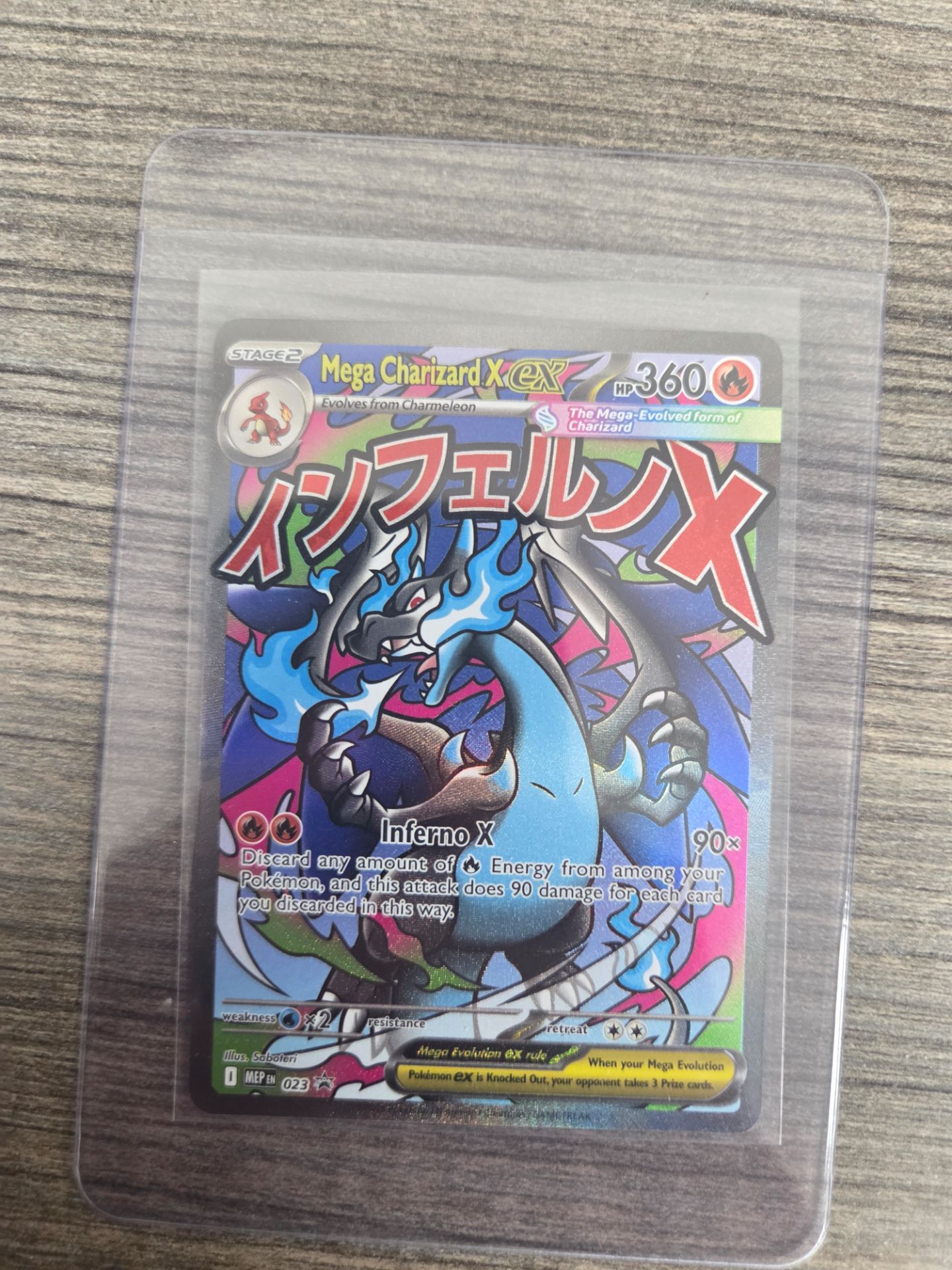Pokemon Mega charizard X Ex black star promo