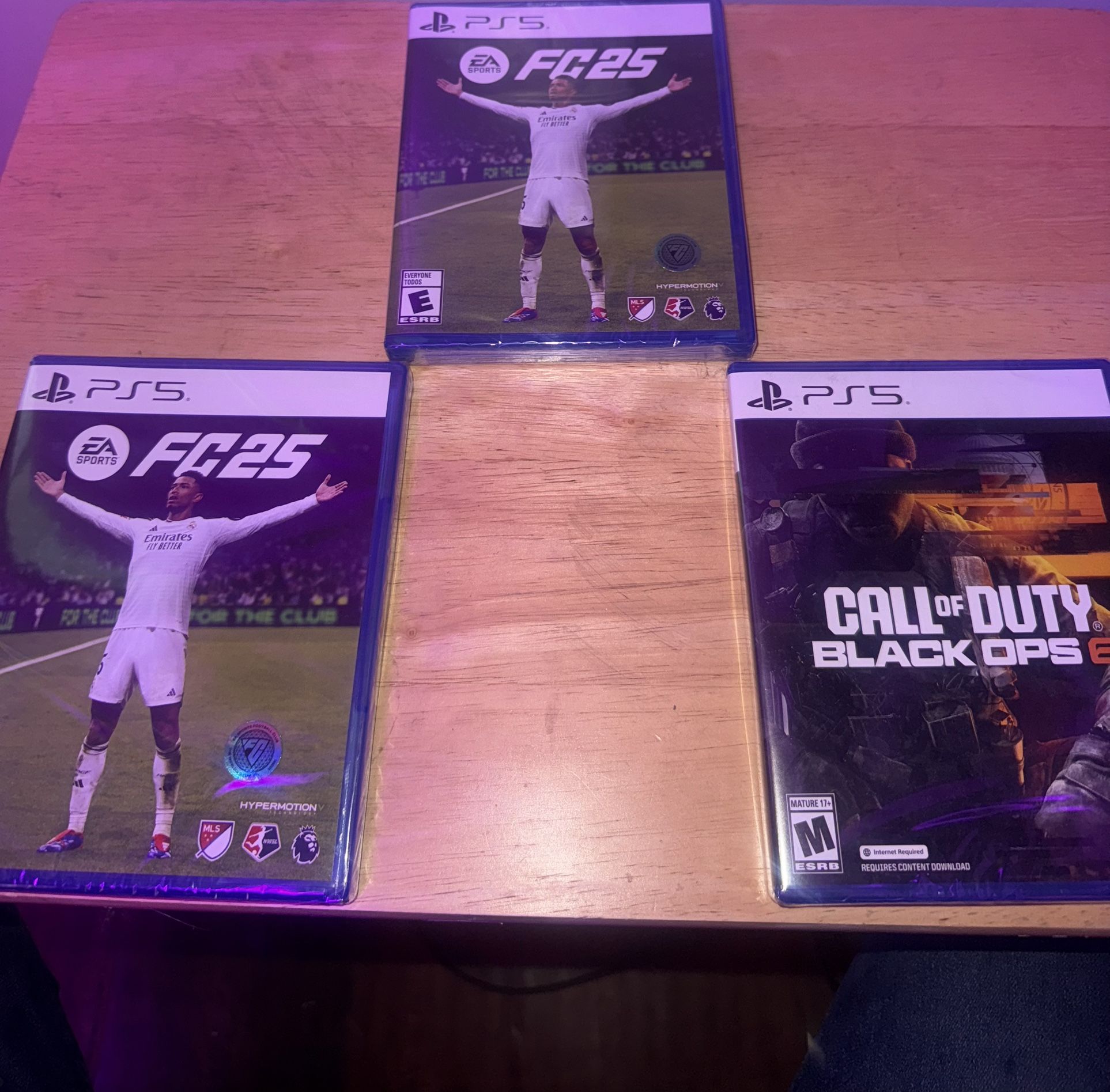 Fc 25  BO6 $65 Each Game Only For PlayStation