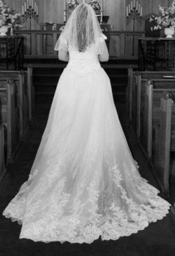 European ballgown off-shoulder wedding dress