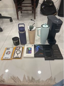 Bundle Lot – Tumblers, Keurig Coffee Maker & iPhone Accessories (14 Pro Max)
