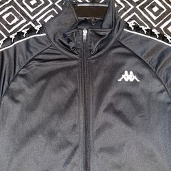 Kappa Black Long Sleeve Zip up Jacket 