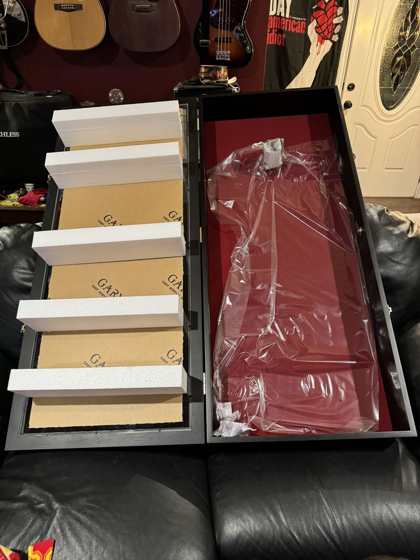 Electric Guitar Display Case 42” with Lock & Key by Display Gifts Inc