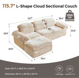 L Shape Sofa Brand New