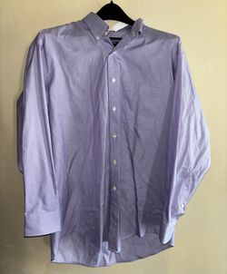 Kirkland Signature Purple Patterned Button Down Shirt