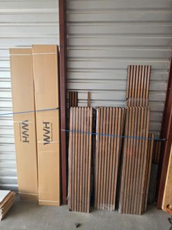 Walnut Wood Slat Panels