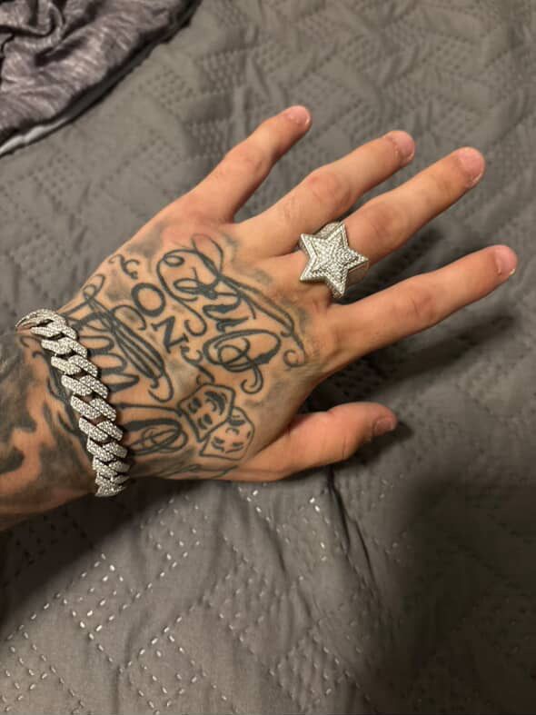 moissanite lab grown diamond ring