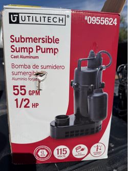 Sump pump with 1 1/2” inlet