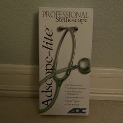 Adscope-Lite Professional Stethoscope in Black, latex free
