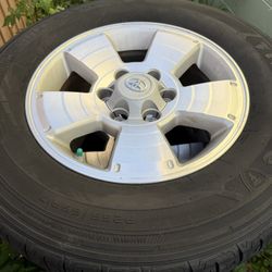 Tacoma 17” Wheels and Tires with Center Caps and Lug nuts 
