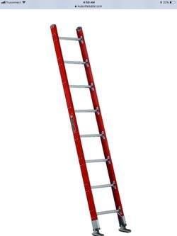 8 ft Louisville FE7108 Fiberglass Straight Ladder, Type IA, 300 lb Load Capacity(price slashed)