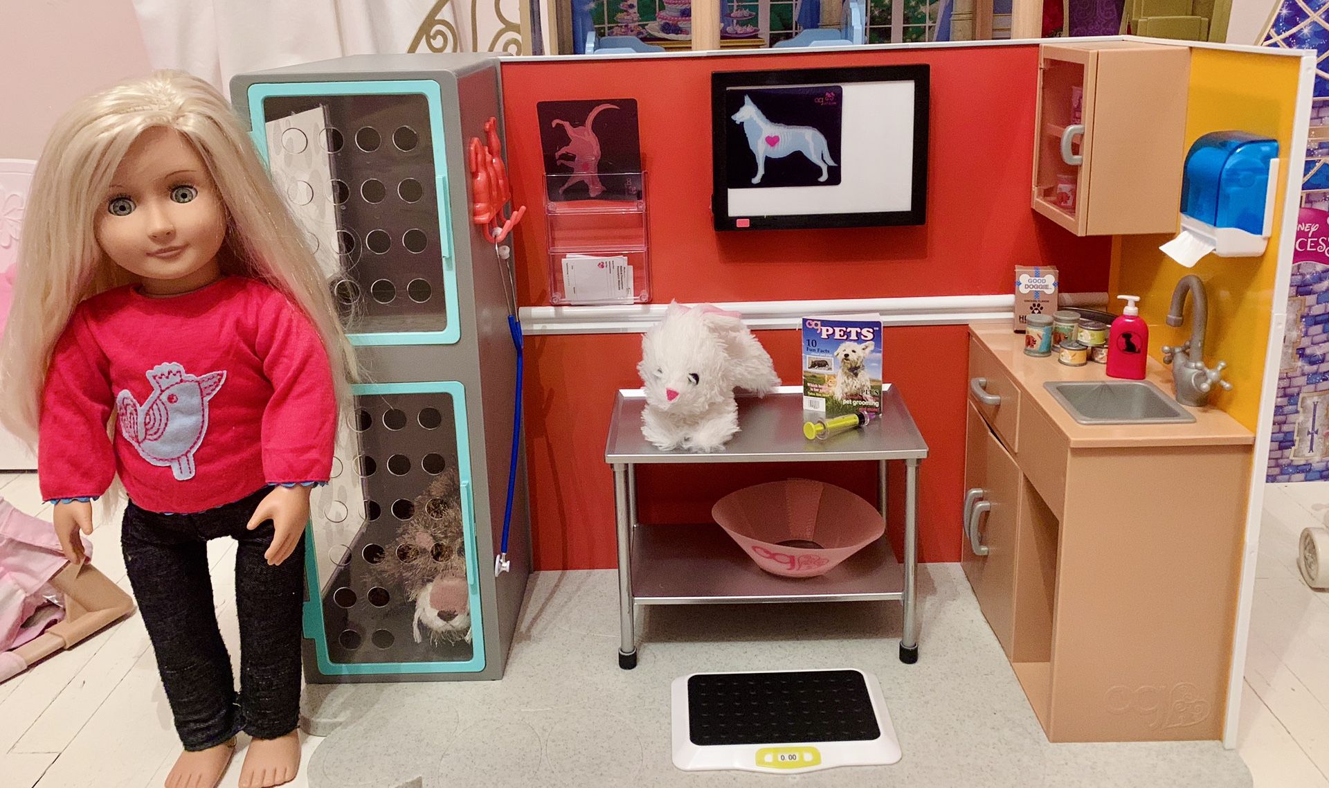 American girl Doll- Our generation Vet Clinic 