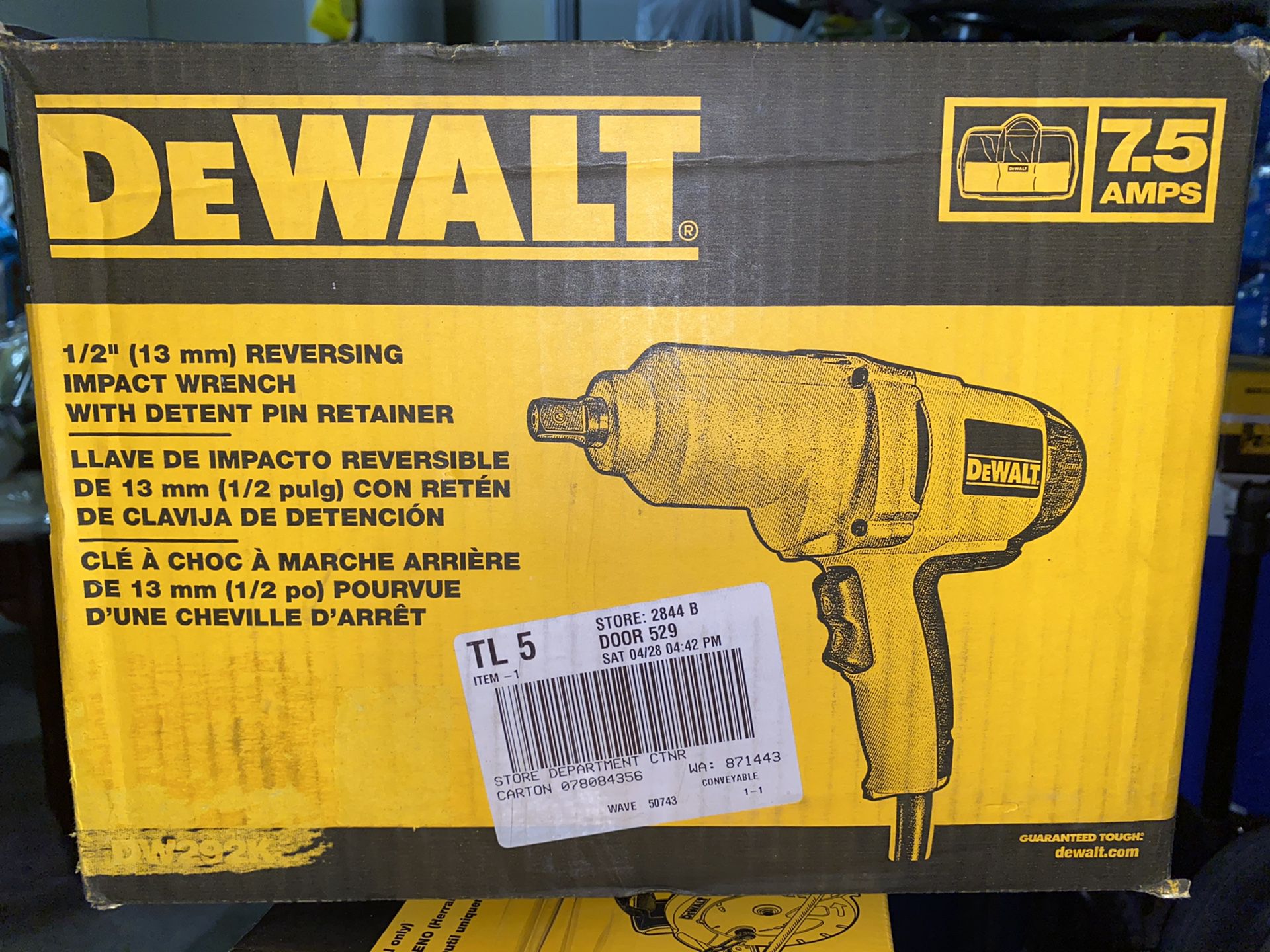 Dewalt 1/2 impact wrench brand new