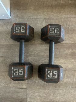 35lb pair of weights