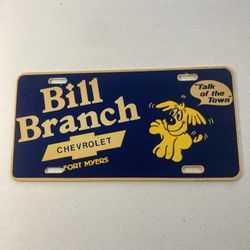 Vintage Auto Dealer Front Plate