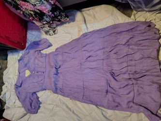 Long purple dress