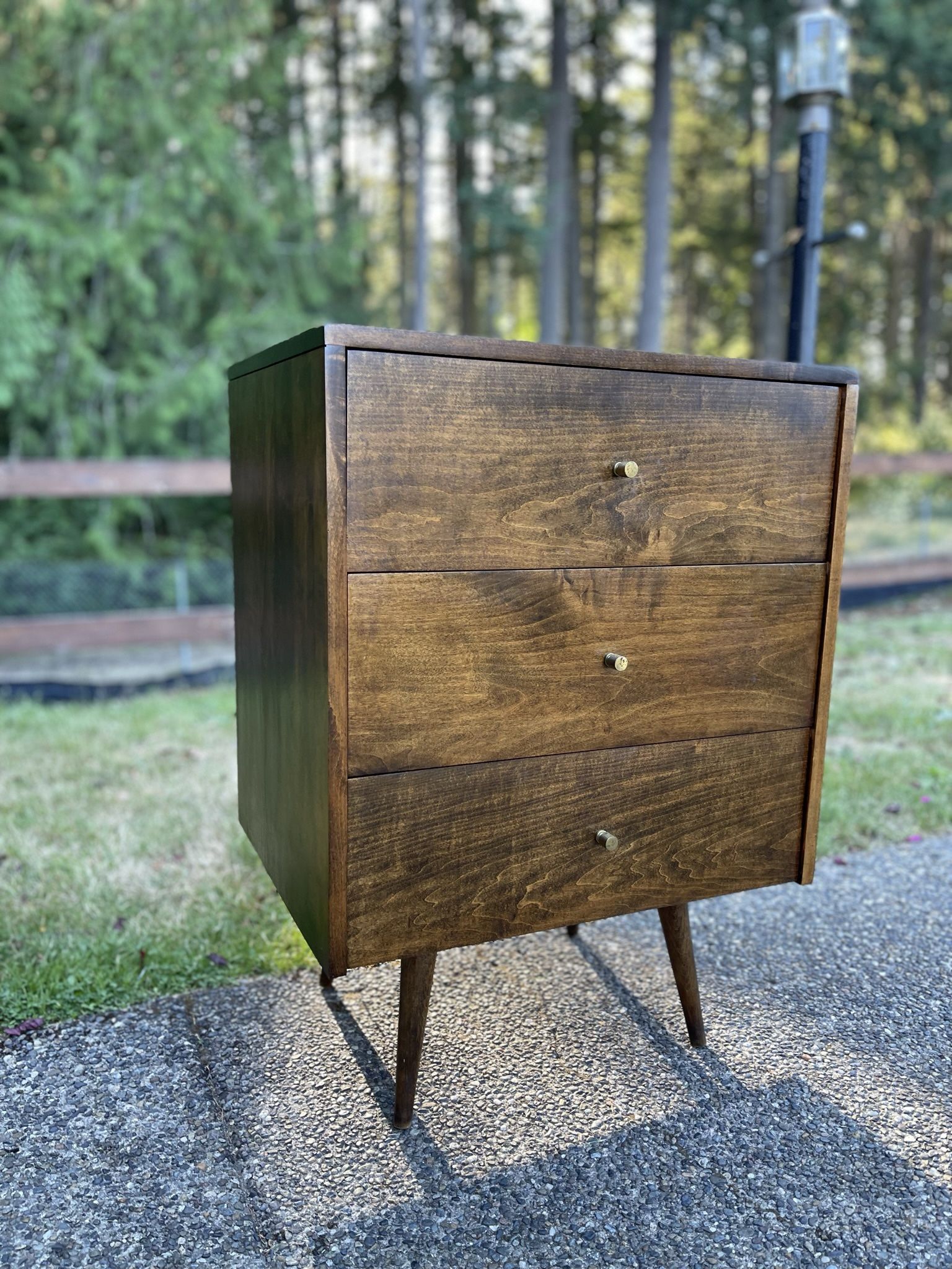 Mid Century Modern Paul McCobb Triple-Drawer #1506 Nightstand