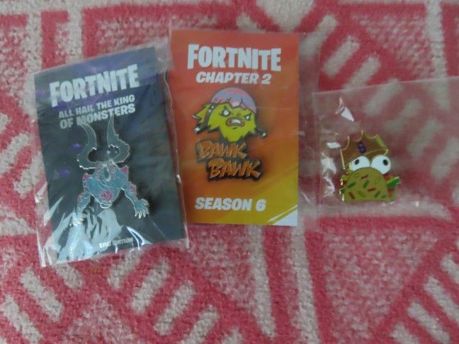 RARE Fortnite pins lot of 3