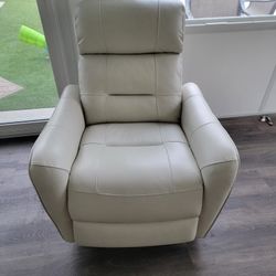 Cici Pearl Leather Power Rocker Recliner