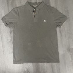 Greyish-olive Burberry London polo