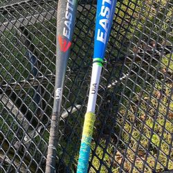 Easton S650 model baseball bat and Easton Speed USA Youth Baseball Bat.