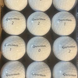 12 TaylorMade Speedsoft Golf Balls 5/4a Lot D097