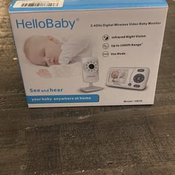 HelloBaby HB24 Video Baby Monitor - Wireless with Night Vision