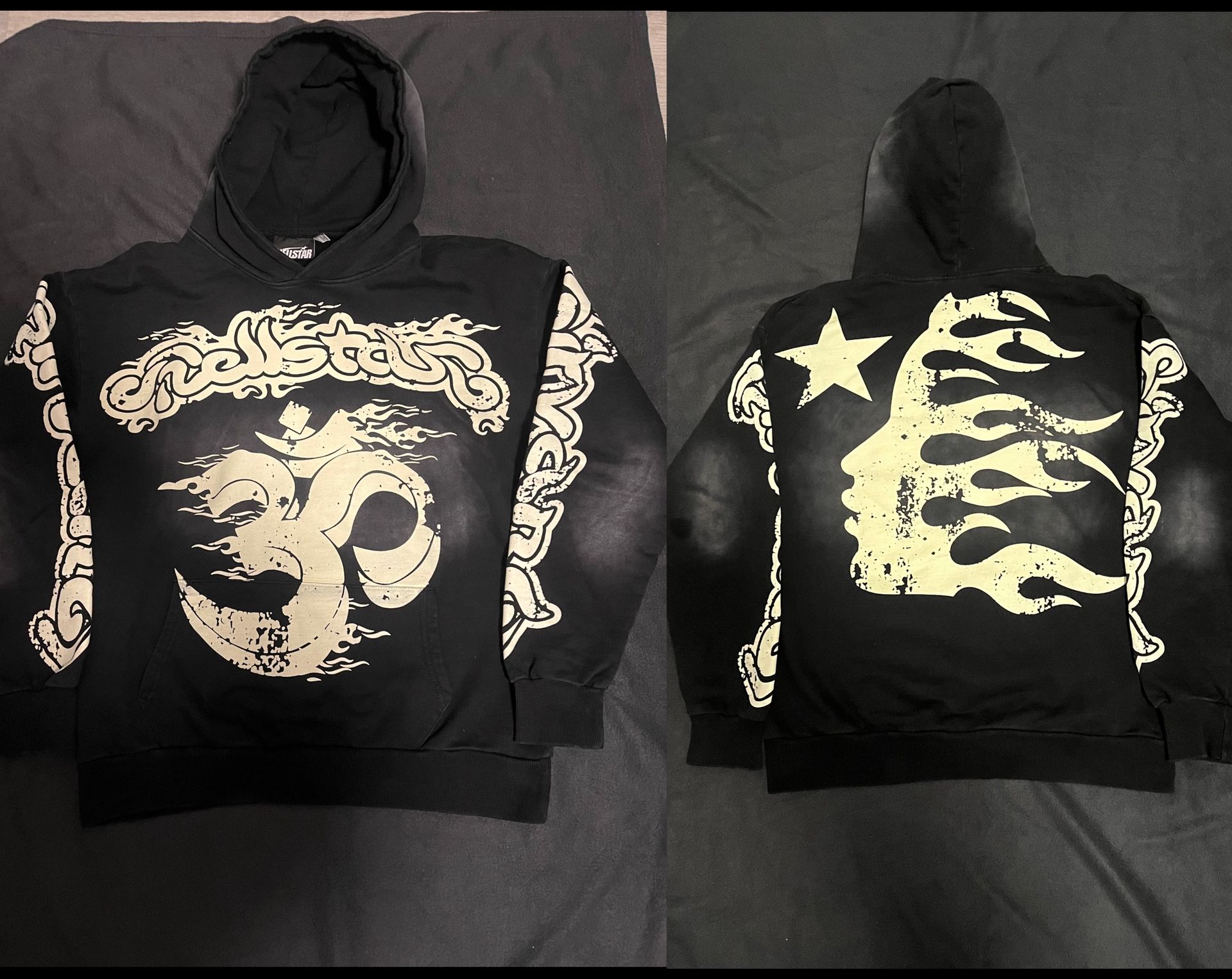 Hellstar Black And White Hoodie
