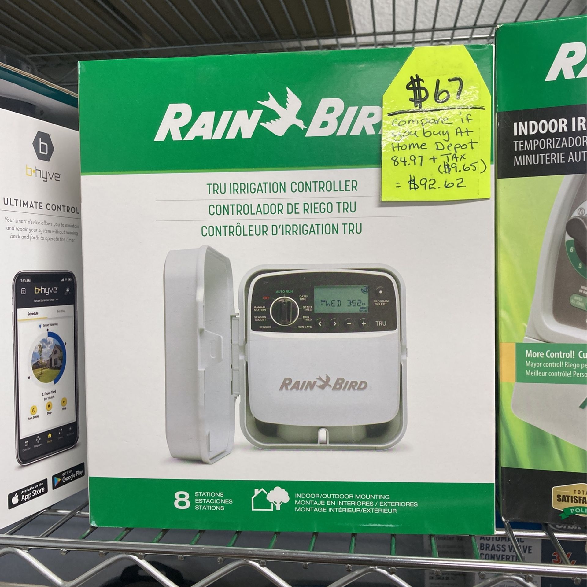 Rain Bird 8 Station Indoor/ Outdoor Sprinkler Timer.