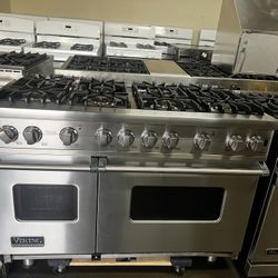 VIKING 48”WIDE ALL GAS RANGE STOVE STAINLESS STEEL