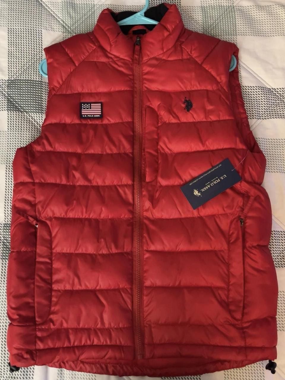 Brand New U.S. Polo Assn. Red Puffer Vest