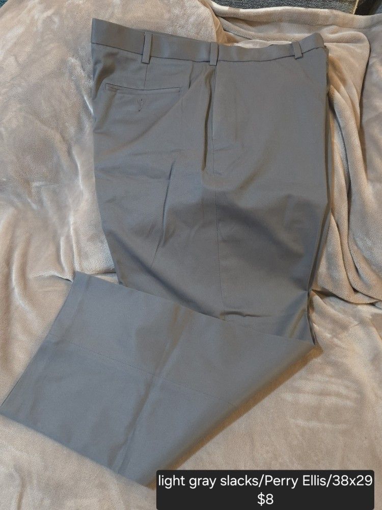 Men's Light Gray Slacks